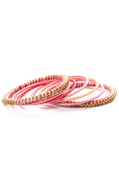Vogue Crafts and Designs Pvt. Ltd. manufactures Shades of Pink Bangles at wholesale price.