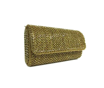 Vogue Crafts & Designs Pvt. Ltd. manufactures The Sleek Gold Clutch at wholesale price.