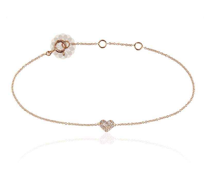 Vogue Crafts & Designs Pvt. Ltd. manufactures Diamond Heart Anklet at wholesale price.