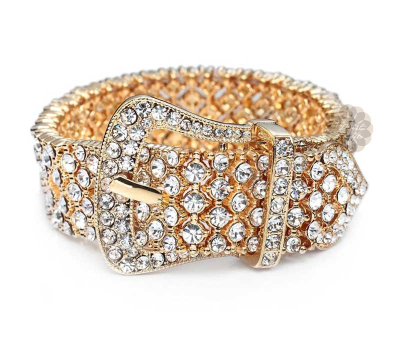 Vogue Crafts & Designs Pvt. Ltd. manufactures Buckle Belt Gold Bracelet at wholesale price.