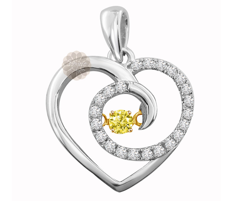 Vogue Crafts & Designs Pvt. Ltd. manufactures Designer Gold Heart Pendant at wholesale price.
