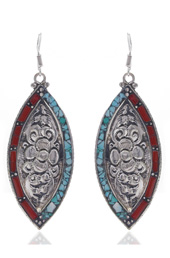 Vogue Crafts and Designs Pvt. Ltd. manufactures Tibetan Fish Earrings at wholesale price.