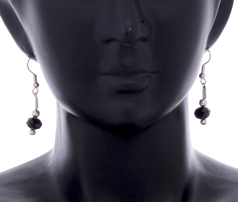 Vogue Crafts & Designs Pvt. Ltd. manufactures The Little Black Drop Earrings at wholesale price.