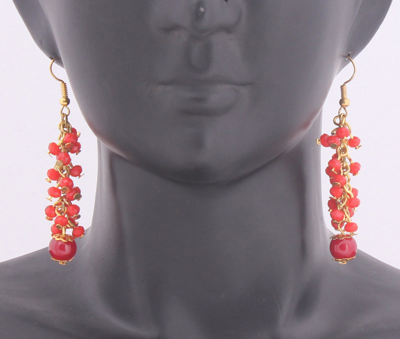 Vogue Crafts & Designs Pvt. Ltd. manufactures Bunch of Red Earrings at wholesale price.