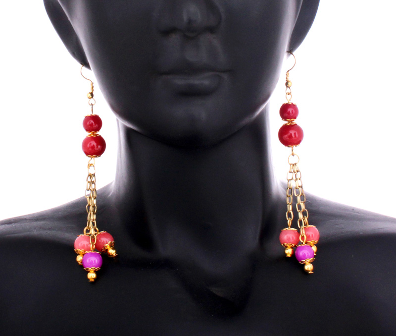 Vogue Crafts & Designs Pvt. Ltd. manufactures Chains and Beads Earrings at wholesale price.