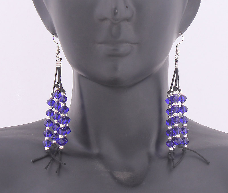 Vogue Crafts & Designs Pvt. Ltd. manufactures Lines of Crystals Earrings at wholesale price.