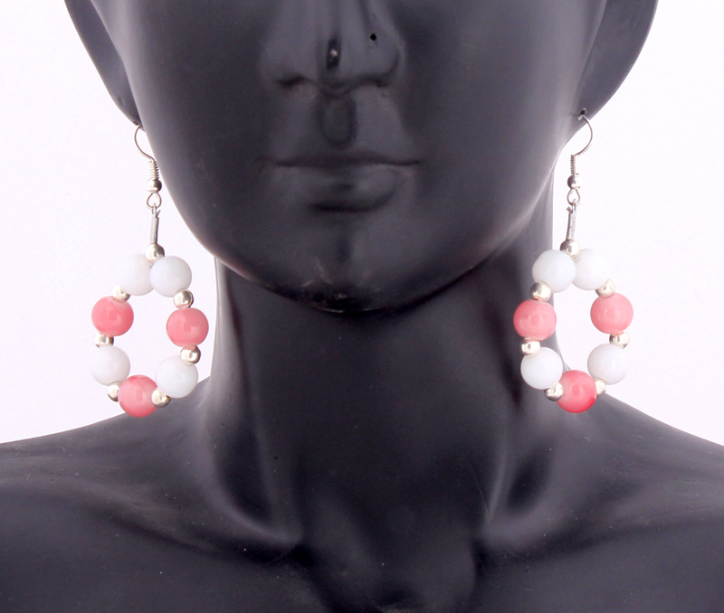 Vogue Crafts & Designs Pvt. Ltd. manufactures Hoop of Pink Earrings at wholesale price.