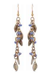 Vogue Crafts and Designs Pvt. Ltd. manufactures Leaves and Beads Earrings at wholesale price.