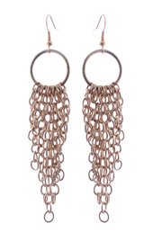 Vogue Crafts and Designs Pvt. Ltd. manufactures Chains in a Ring Earrings (Gold) at wholesale price.