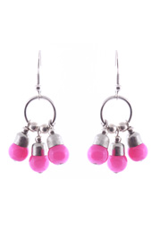Vogue Crafts and Designs Pvt. Ltd. manufactures Triple Dose of Pink Earrings at wholesale price.