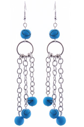 Vogue Crafts and Designs Pvt. Ltd. manufactures Bewitching Blue Earrings at wholesale price.