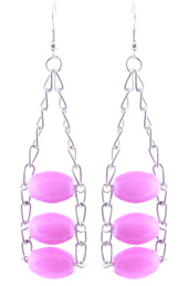 Vogue Crafts and Designs Pvt. Ltd. manufactures Trail of Purple Earrings at wholesale price.