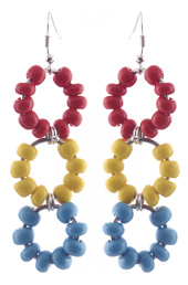 Vogue Crafts and Designs Pvt. Ltd. manufactures Colorful Circles Earrings at wholesale price.