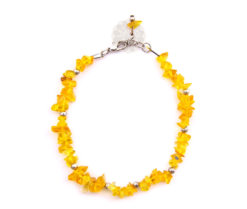 Vogue Crafts & Designs Pvt. Ltd. manufactures Yellow Beads Anklet at wholesale price.