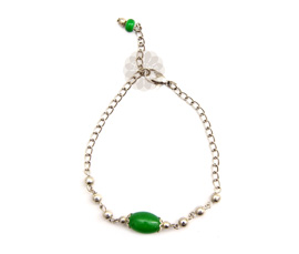 Vogue Crafts and Designs Pvt. Ltd. manufactures Simple Green Bead Anklet at wholesale price.