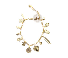 Vogue Crafts and Designs Pvt. Ltd. manufactures Golden Charms Anklet at wholesale price.