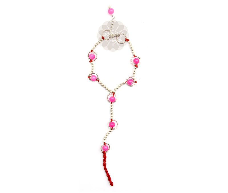 Vogue Crafts & Designs Pvt. Ltd. manufactures Pink Bead Toe Anklet at wholesale price.