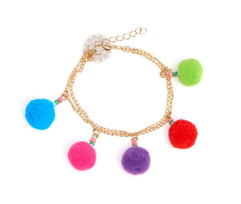 Vogue Crafts & Designs Pvt. Ltd. manufactures Pom Pom and Beads Anklet at wholesale price.