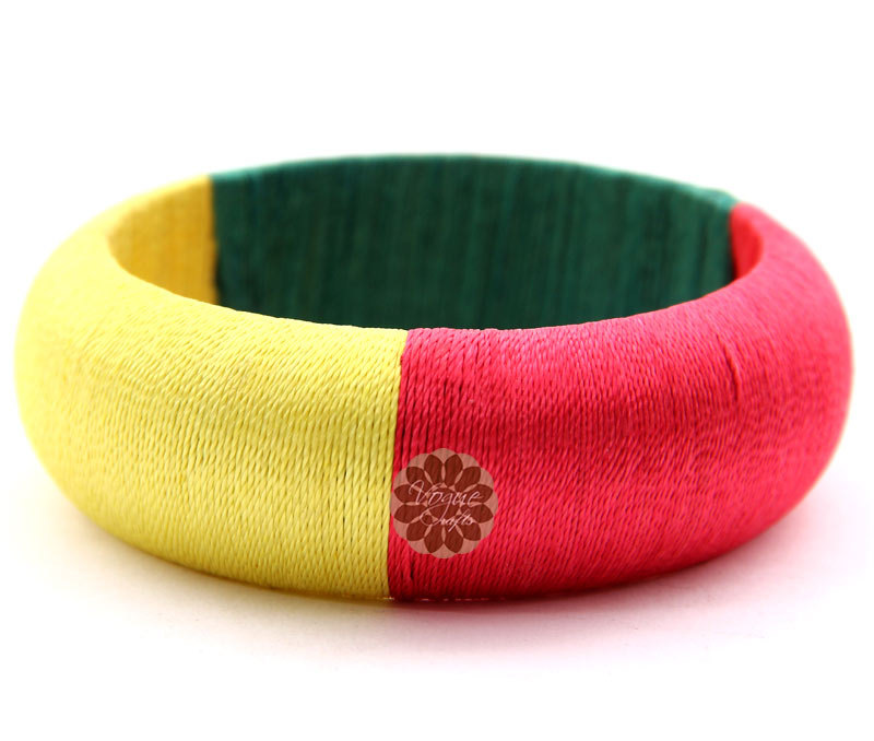 Vogue Crafts & Designs Pvt. Ltd. manufactures Multicolor Thread Thick Bangle at wholesale price.
