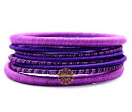 Vogue Crafts and Designs Pvt. Ltd. manufactures Shades of Purple Bangle Stack at wholesale price.