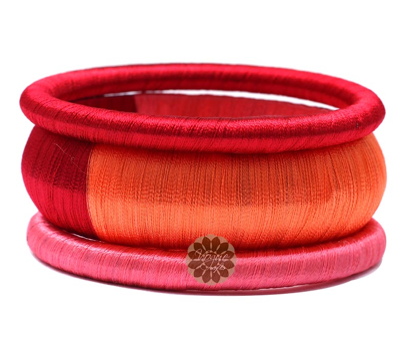 Vogue Crafts & Designs Pvt. Ltd. manufactures Multicolor Silk Bangle Stack at wholesale price.