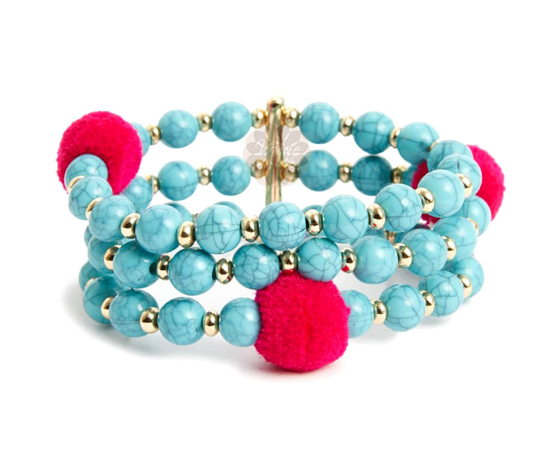 Vogue Crafts & Designs Pvt. Ltd. manufactures Thick Blue Bracelet at wholesale price.