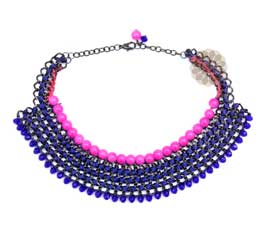 Vogue Crafts and Designs Pvt. Ltd. manufactures Beads and Crystals Necklace at wholesale price.