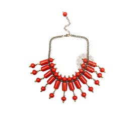 Vogue Crafts and Designs Pvt. Ltd. manufactures Rows of Coral Necklace at wholesale price.