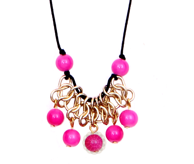 Vogue Crafts & Designs Pvt. Ltd. manufactures Drops of Pink Pendant at wholesale price.