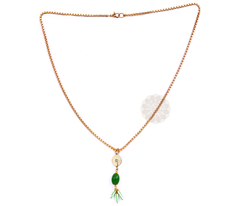 Vogue Crafts & Designs Pvt. Ltd. manufactures Casual Day Green Beads Pendant at wholesale price.