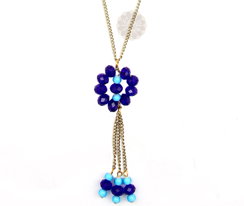 Vogue Crafts & Designs Pvt. Ltd. manufactures Blue Bead Contemporary Pendant at wholesale price.