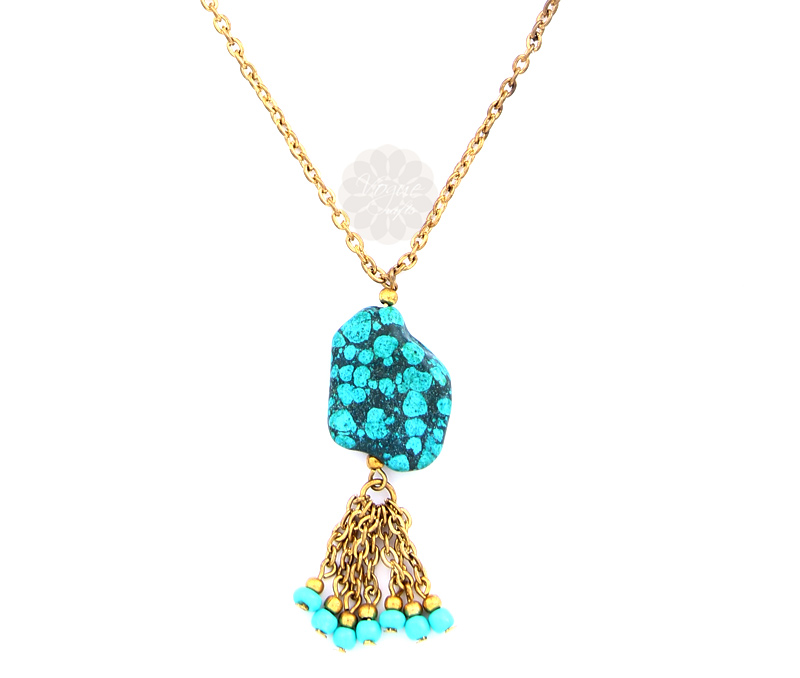 Vogue Crafts & Designs Pvt. Ltd. manufactures Turquoise Stone Pendant at wholesale price.