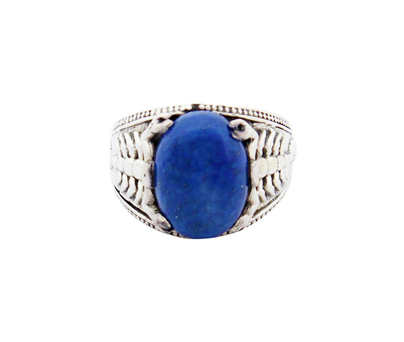 Vogue Crafts & Designs Pvt. Ltd. manufactures The Blue-Scorpion Silver Ring at wholesale price.