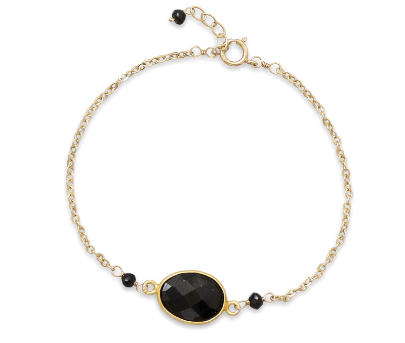 Vogue Crafts & Designs Pvt. Ltd. manufactures Black Story Brass Bracelet at wholesale price.