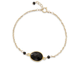 Vogue Crafts and Designs Pvt. Ltd. manufactures Black Story Brass Bracelet at wholesale price.