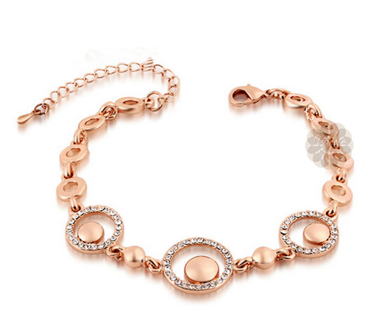 Vogue Crafts & Designs Pvt. Ltd. manufactures Mesmerizing Rose Gold Bracelet at wholesale price.