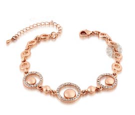 Vogue Crafts and Designs Pvt. Ltd. manufactures Mesmerizing Rose Gold Bracelet at wholesale price.