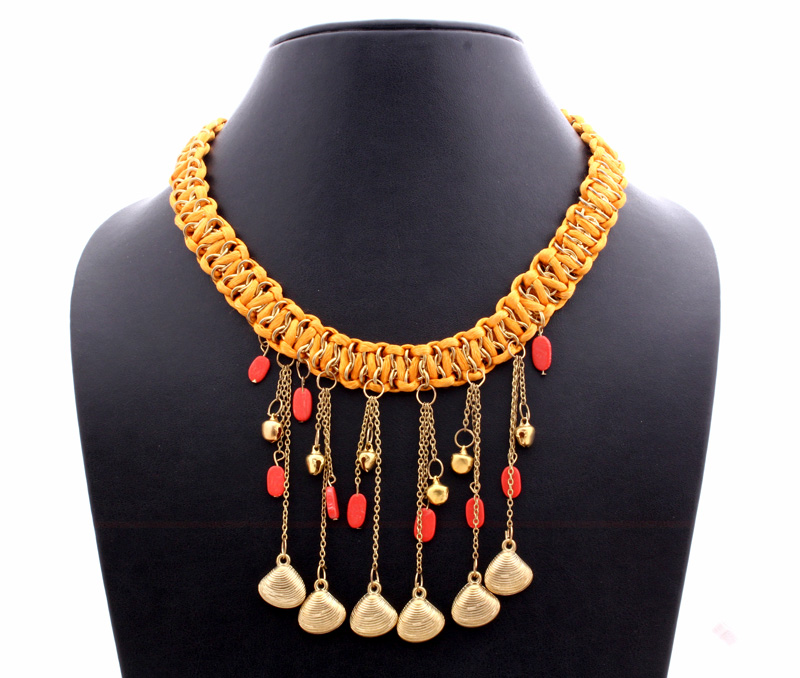 Vogue Crafts & Designs Pvt. Ltd. manufactures Jingles and Shells Necklace at wholesale price.