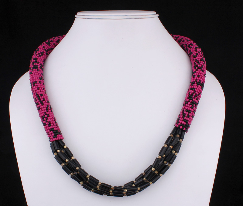 Vogue Crafts & Designs Pvt. Ltd. manufactures Pink and Black Beads at wholesale price.