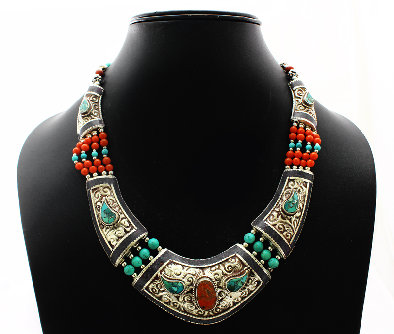 Vogue Crafts & Designs Pvt. Ltd. manufactures Line of Blue Necklace at wholesale price.