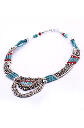 Vogue Crafts and Designs Pvt. Ltd. manufactures Silver Center Necklace at wholesale price.