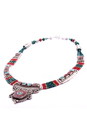 Vogue Crafts and Designs Pvt. Ltd. manufactures Circled Coral Necklace at wholesale price.