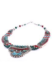 Vogue Crafts and Designs Pvt. Ltd. manufactures Traditional Tibetan Necklace at wholesale price.