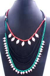 Vogue Crafts and Designs Pvt. Ltd. manufactures Beaded Layers and Drops Necklace at wholesale price.