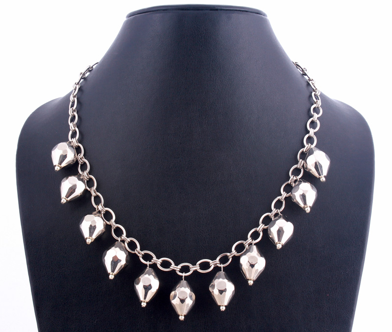 Vogue Crafts & Designs Pvt. Ltd. manufactures The Silver Charm Necklace at wholesale price.