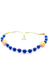 Vogue Crafts and Designs Pvt. Ltd. manufactures Yellow Cubes Necklace at wholesale price.