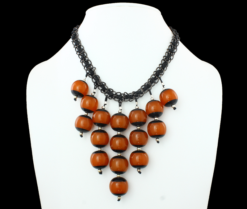 Vogue Crafts & Designs Pvt. Ltd. manufactures Falling Resin Beads Necklace at wholesale price.