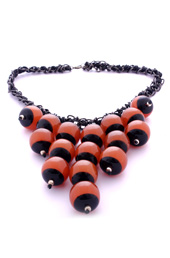 Vogue Crafts and Designs Pvt. Ltd. manufactures Falling Resin Beads Necklace at wholesale price.
