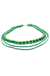 Vogue Crafts and Designs Pvt. Ltd. manufactures Pop of Green Necklace at wholesale price.