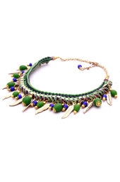 Vogue Crafts and Designs Pvt. Ltd. manufactures Weaved Metal and Charms Necklace at wholesale price.